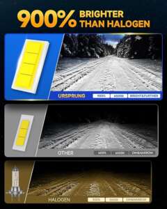 900 times brighter than halogen